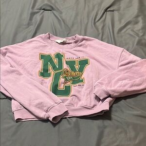 H&M Lavender NY Athletic Sweatshirt